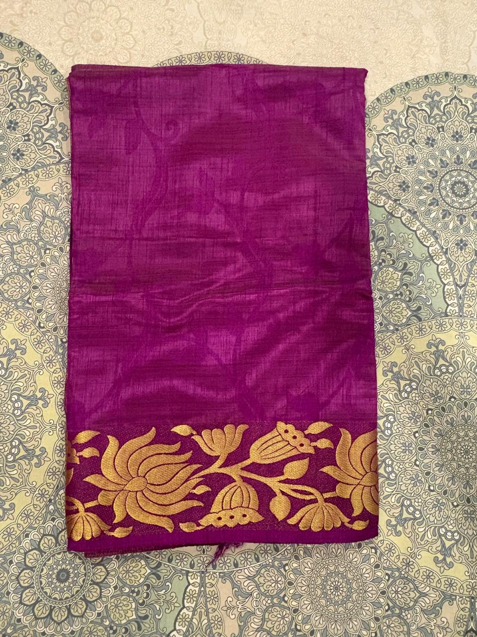 Elegant Deep magenta saree