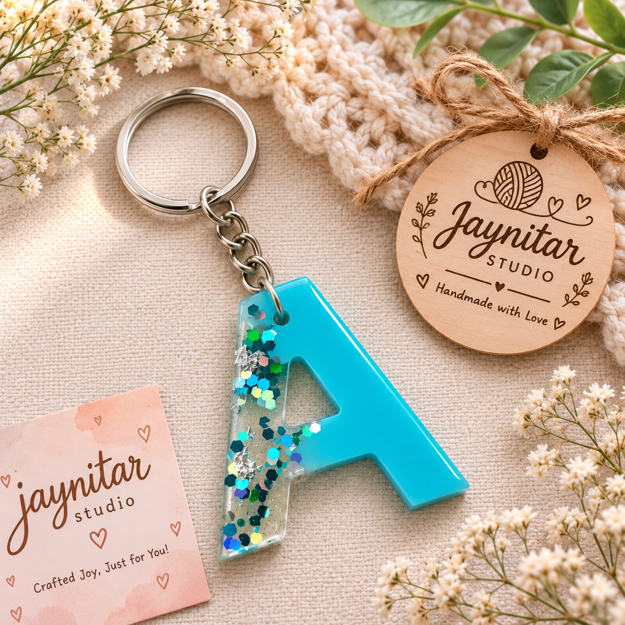 Resin keychain